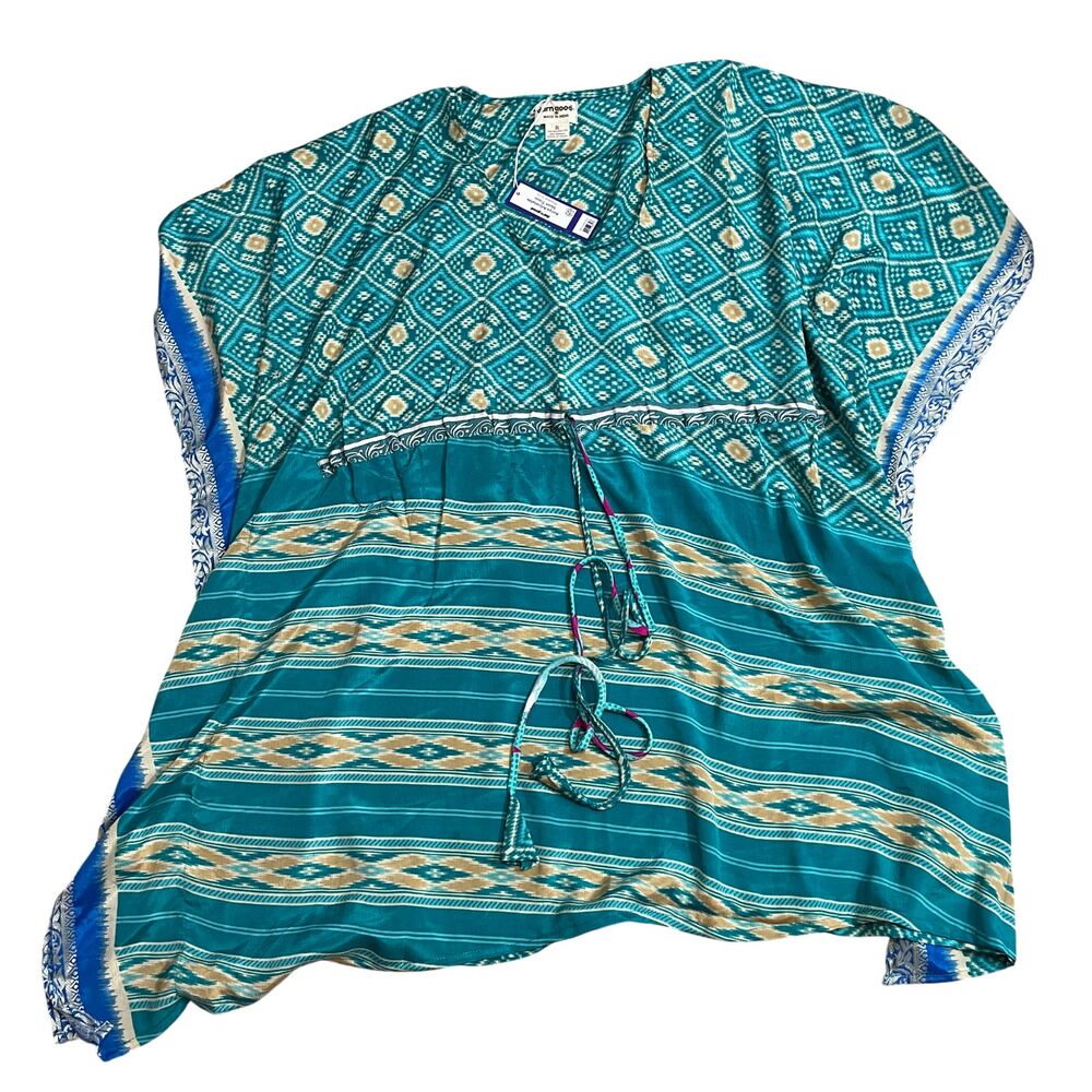 Darn Good Aanya Adjustable Tunic‎ NEW w/Tags 70% Silk Womens 0-12